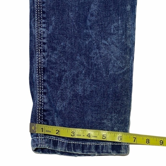 ARIYA Faded Dark Wash Blue Skinny Denim Jeans - Picture 8 of 11